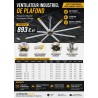 Ventilateur industriel de plafond