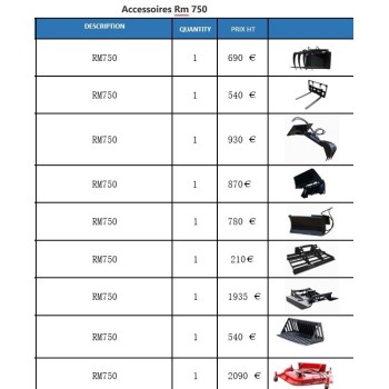 Mini chargeur / Valet de ferme RM-750